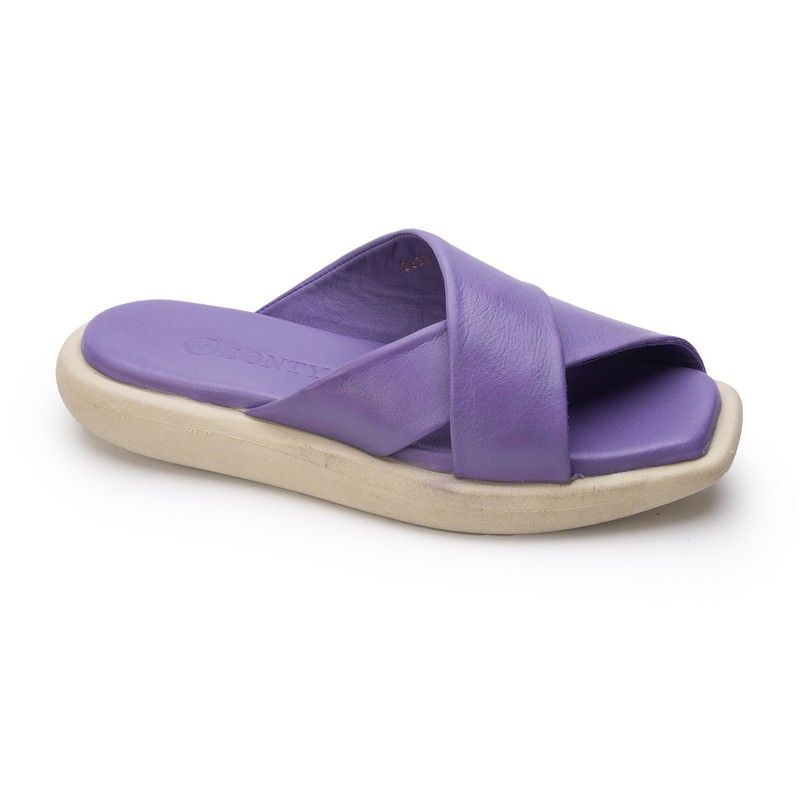 2832-lilac Сабо жен.кожа-кожа лаванда